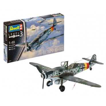 KIT PARA MONTAR REVELL AVIÃO MESSERSCHMITT BF109 G-10 1/48 40 PEÇAS REV 03958